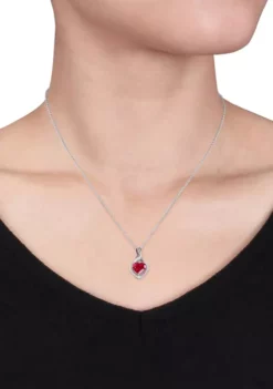 Best Sale ๐ Lab Created Diamond and Created Ruby Heart Twist Pendant with Chain in Sterling Silver by Belk & Co. ๐งจ 7 Best Sale ๐ Lab Created Diamond and Created Ruby Heart Twist Pendant with Chain in Sterling Silver by Belk & Co. ๐งจ -DealsBelk & Co. Store Belk 15770