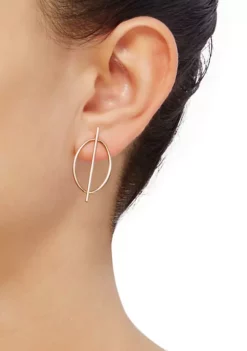 Coupon ⌛ Oval Earrings in 10k Gold by Belk & Co. 🧨 -DealsBelk & Co. Store Belk 15775