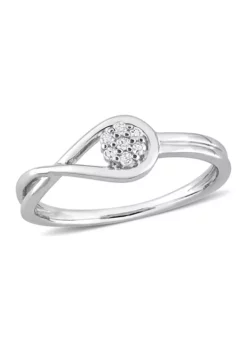 Cheap 🌟 Diamond Accent Infinity Promise Ring in Sterling Silver by Belk & Co. ✔️ -DealsBelk & Co. Store Belk 15783