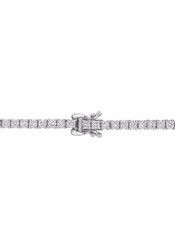 Wholesale ⌛ 1.2 ct. t.g.w. Sapphire and 2.10 ct. t.w. Diamond Bracelet in 14K White Gold by Belk & Co. ✔️ -DealsBelk & Co. Store Belk 15793