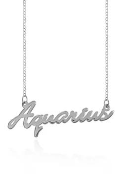 New 🛒 Sterling Silver Aquarius Necklace by Belk & Co. 😍