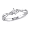 Top 10 ✔️ 1/7 CT TW Princess Cut Diamond Engagement Ring in 10k White Gold by Belk & Co. ❤️