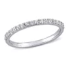 Brand new 💯 Lab Created 3/8 CT TGW Created White Sapphire Anniversary Band in 10k White Gold by Belk & Co. 🛒