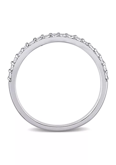 Brand new ๐ฏ Lab Created 3/8 CT TGW Created White Sapphire Anniversary Band in 10k White Gold by Belk & Co. ๐ 4 Brand new ๐ฏ Lab Created 3/8 CT TGW Created White Sapphire Anniversary Band in 10k White Gold by Belk & Co. ๐ - Image 4