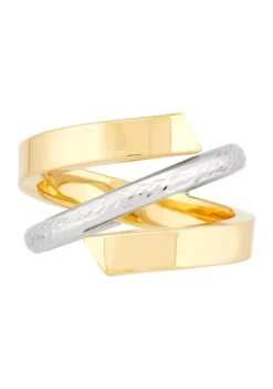 Best reviews of 😍 Open Band in 10K Yellow and White Gold by Belk & Co. 🔔 -DealsBelk & Co. Store Belk 15848