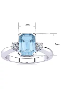 Coupon โญ 2 1/2cttw Octagon Shape Aquamarine and Diamond Ring In Sterling Silver by Belk & Co. ๐ 10 Coupon โญ 2 1/2cttw Octagon Shape Aquamarine and Diamond Ring In Sterling Silver by Belk & Co. ๐ -DealsBelk & Co. Store Belk 15871