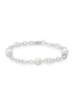 Best deal ✔️ Freshwater Pearl Station Link Chain Bracelet by Belk & Co. ⭐ -DealsBelk & Co. Store Belk 15906