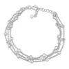Wholesale 💯 Multi-Strand Link Bracelet in Sterling Silver, 7.5" by Belk & Co. 🥰