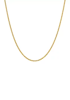 Buy 🔔 14K Yellow Gold Solid Glitter Chain by Belk & Co. 🎁