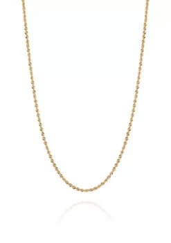 Best reviews of ⌛ 14K Gold Glitter Rope Chain Necklace by Belk & Co. 🛒