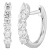 Flash Sale ✔️ 1/2 ct. t.w. Diamond Hoop Earrings in 10K White Gold by Belk & Co. ⌛