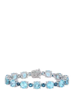 Promo 🛒 37.1 ct. t.w. Sky and London Blue Topaz Tennis Bracelet in Sterling Silver by Belk & Co. 🎉 5 Promo 🛒 37.1 ct. t.w. Sky and London Blue Topaz Tennis Bracelet in Sterling Silver by Belk & Co. 🎉 -DealsBelk & Co. Store Belk 15976