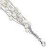 Best deal ✔️ Sterling Silver Rhodium-plated 7-8mm White Freshwater Cultured Pearl 10-Rows Bracelet by Belk & Co. ❤️