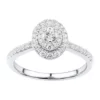 Flash Sale 😀 1/2 ct. t.w. Diamond Engagement Ring in 10K White Gold by Belk & Co. 🎁
