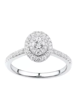 Flash Sale ๐ 1/2 ct. t.w. Diamond Engagement Ring in 10K White Gold by Belk & Co. ๐