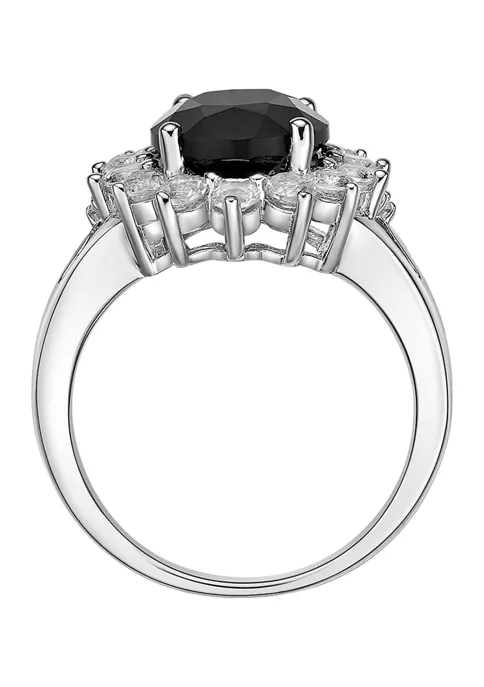 Cheapest 🤩 2.5 ct. t.w. Black Onyx and 1.2 ct. t.w. Created White Sapphire Ring in Sterling Silver by Belk & Co. 🤩 2 Cheapest 🤩 2.5 ct. t.w. Black Onyx and 1.2 ct. t.w. Created White Sapphire Ring in Sterling Silver by Belk & Co. 🤩 - Image 2