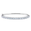 Flash Sale 👏 7.14 ct. t.g.w. Aquamarine Bangle in Sterling Silver by Belk & Co. 🎁