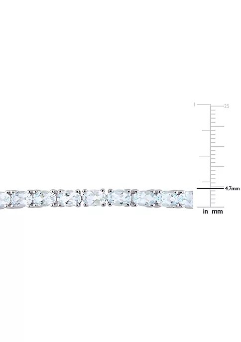 Flash Sale ๐ 7.14 ct. t.g.w. Aquamarine Bangle in Sterling Silver by Belk & Co. ๐ 3 Flash Sale ๐ 7.14 ct. t.g.w. Aquamarine Bangle in Sterling Silver by Belk & Co. ๐ - Image 3