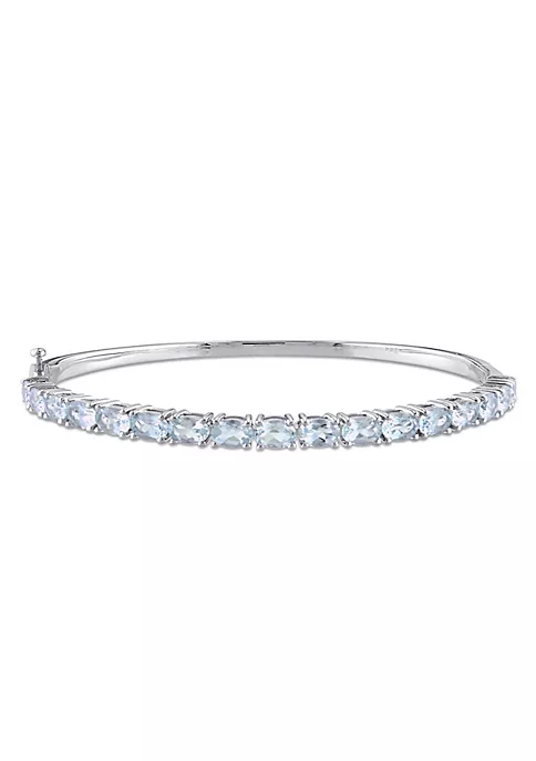 Flash Sale ๐ 7.14 ct. t.g.w. Aquamarine Bangle in Sterling Silver by Belk & Co. ๐ 5 Flash Sale ๐ 7.14 ct. t.g.w. Aquamarine Bangle in Sterling Silver by Belk & Co. ๐ - Image 5