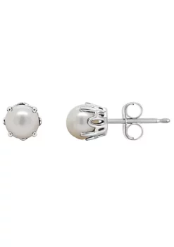 Wholesale 🧨 Sterling Silver 5mm Round Pearl Stud Earrings by Belk & Co. 🔥 -DealsBelk & Co. Store Belk 16015