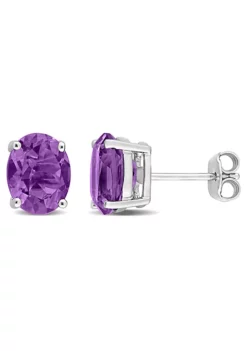Deals 🔔 4 ct. t.g.w. Amethyst Stud Earrings in Sterling Silver by Belk & Co. 👍 -DealsBelk & Co. Store Belk 16043