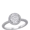 Buy 🧨 1.4 ct. t.w. Diamond Halo Engagement Ring in 14K White Gold by Belk & Co. 🔥