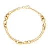 Cheapest 🎁 Infinity Station on Double Row Chain Bracelet in 10K Yellow Gold by Belk & Co. ⭐