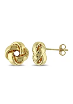 Outlet 🛒 Love Knot Stud Earrings in 10K Yellow Gold by Belk & Co. ❤️ -DealsBelk & Co. Store Belk 16088