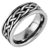 Best Pirce 😍 8 Millimeter Gents Band with Celtic Center in Tungsten by Belk & Co. 🛒