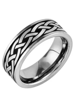 Best Pirce 😍 8 Millimeter Gents Band with Celtic Center in Tungsten by Belk & Co. 🛒 -DealsBelk & Co. Store Belk 16103