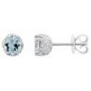 Cheap 🎉 Sterling Silver 5mm Round Aquamarine Stud Earrings by Belk & Co. 🛒