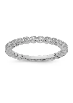 Wholesale 😉 1/2 ct. t.w. White Topaz Stackable Expressions Ring in Sterling Silver by Belk & Co. 💯 -DealsBelk & Co. Store Belk 16123