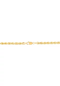 Hot Sale 🤩 10K Yellow Gold Hollow Rope Chain by Belk & Co. ✨ -DealsBelk & Co. Store Belk 16135