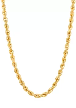 Hot Sale 🤩 10K Yellow Gold Hollow Rope Chain by Belk & Co. ✨ -DealsBelk & Co. Store Belk 16136