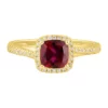 Outlet 🥰 1.15 ct. t.w. Lab Created Ruby and Lab Created White Sapphire Ring in 10K Yellow Gold by Belk & Co. 😉