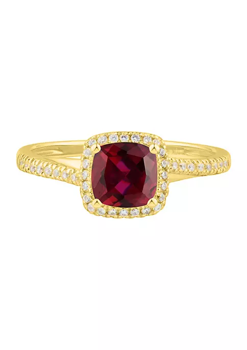 Outlet ๐ฅฐ 1.15 ct. t.w. Lab Created Ruby and Lab Created White Sapphire Ring in 10K Yellow Gold by Belk & Co. ๐ 2 Outlet ๐ฅฐ 1.15 ct. t.w. Lab Created Ruby and Lab Created White Sapphire Ring in 10K Yellow Gold by Belk & Co. ๐ - Image 2