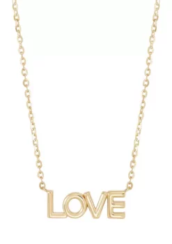 Buy 🧨 Love Necklace in 10K Yellow Gold by Belk & Co. 🥰