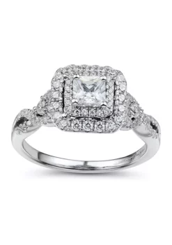 Best Sale 🔔 1 ct. t.w. Diamond Engagement Ring in 14K White Gold by Belk & Co. 🧨