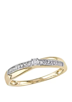 Buy 🤩 1/10 ct. t.w. Diamond Accent Promise Ring in 10k Yellow Gold by Belk & Co. 🎉 -DealsBelk & Co. Store Belk 16176