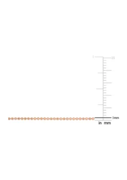 Wholesale 🎉 18k Rose Gold Plated Sterling Silver 1mm Ball Chain Bracelet by Belk & Co. 👍 -DealsBelk & Co. Store Belk 16179