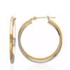 Outlet 😍 Double Square Hoop Earrings in 14k Yellow and White Gold by Belk & Co. 💯