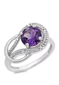 Best reviews of ⭐ 10K White Gold Amethyst and 1.7 ct. t.w. Diamond Accent Ring by Belk & Co. 🤩 -DealsBelk & Co. Store Belk 16235