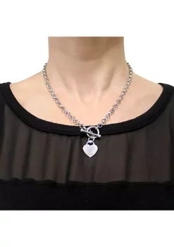 Top 10 ❤️ Heart Charm Necklace in Sterling Silver by Belk & Co. 🌟 -DealsBelk & Co. Store Belk 16293