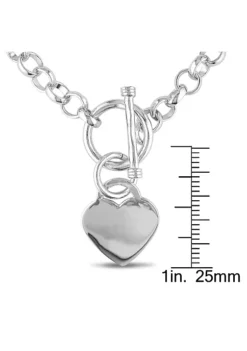 Top 10 ❤️ Heart Charm Necklace in Sterling Silver by Belk & Co. 🌟 -DealsBelk & Co. Store Belk 16294