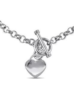 Top 10 ❤️ Heart Charm Necklace in Sterling Silver by Belk & Co. 🌟 -DealsBelk & Co. Store Belk 16295