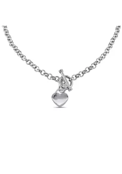 Top 10 ❤️ Heart Charm Necklace in Sterling Silver by Belk & Co. 🌟 -DealsBelk & Co. Store Belk 16297
