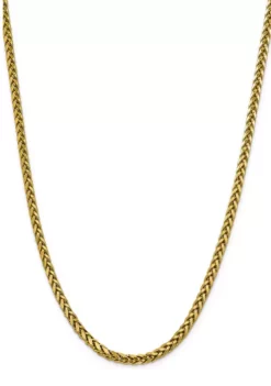 Promo ⭐ Men's 14K Yellow Gold 5 Millimeter Semi Solid Diamond Cut Wheat Chain Necklace by Belk & Co. ⭐ -DealsBelk & Co. Store Belk 16325