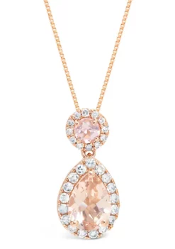 Buy 👍 1/2 ct. t.w. Morganite and 1/6 ct. t. w. Diamond Accent by Belk & Co. ⌛ -DealsBelk & Co. Store Belk 16350