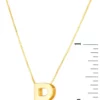 Outlet 🔥 14 Karat Yellow Gold Block Initial-R Necklace by Belk & Co. 🧨