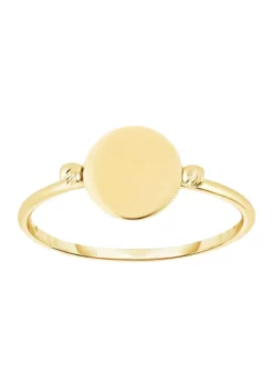 Best reviews of 😀 14KY FLAT DISC RING by Belk & Co. ✔️